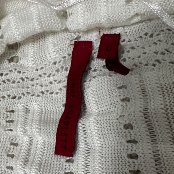 Ivory Open-Front Cardigan - L - Picture 5 of 9